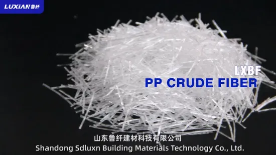 Sdluxn Engineering Fiber OEM Изготовленный на заказ Цемент Полипропилен Сырые волокна Китай Истирание
